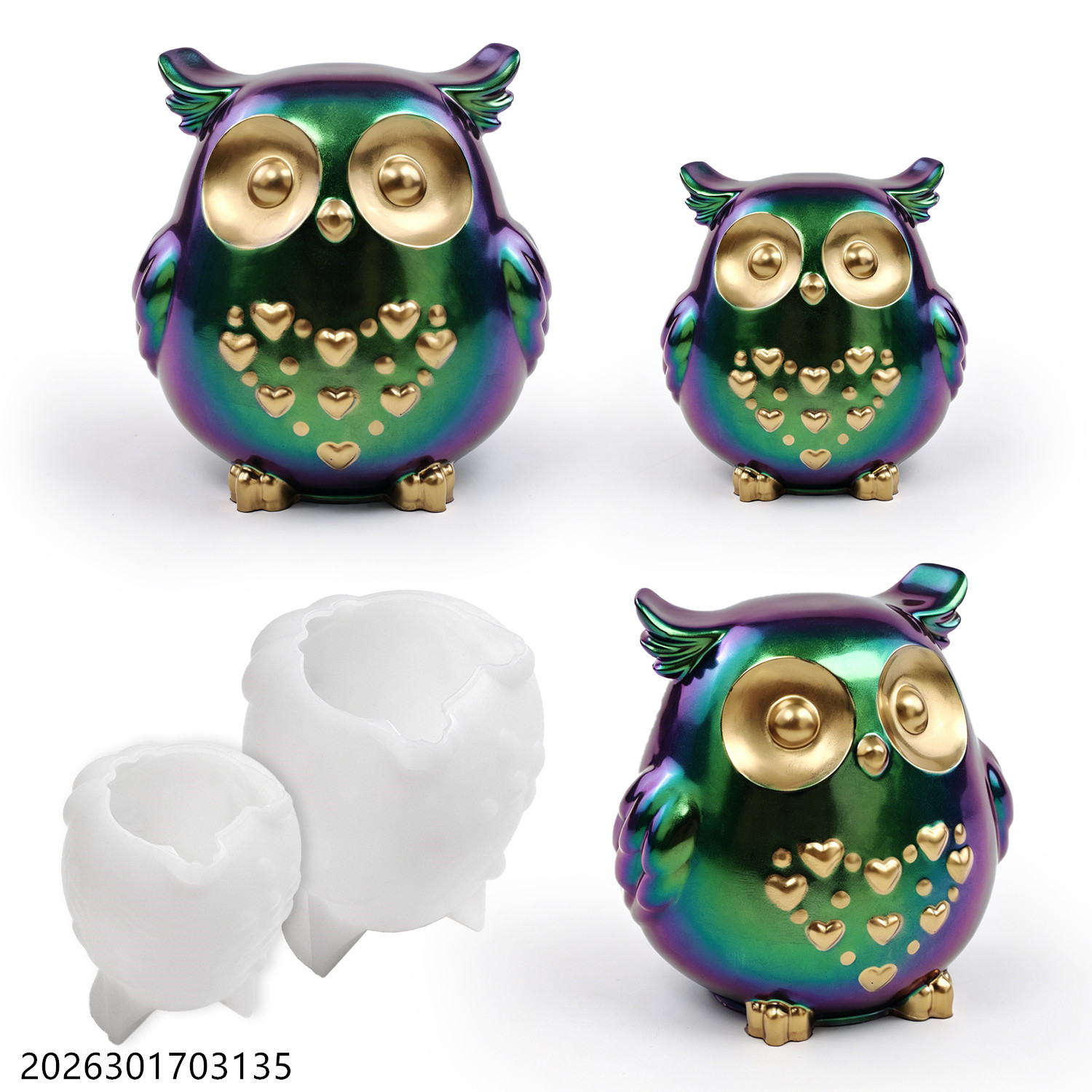 Candle Making Diy - Owl Silicone Mold 3D Bird Shape