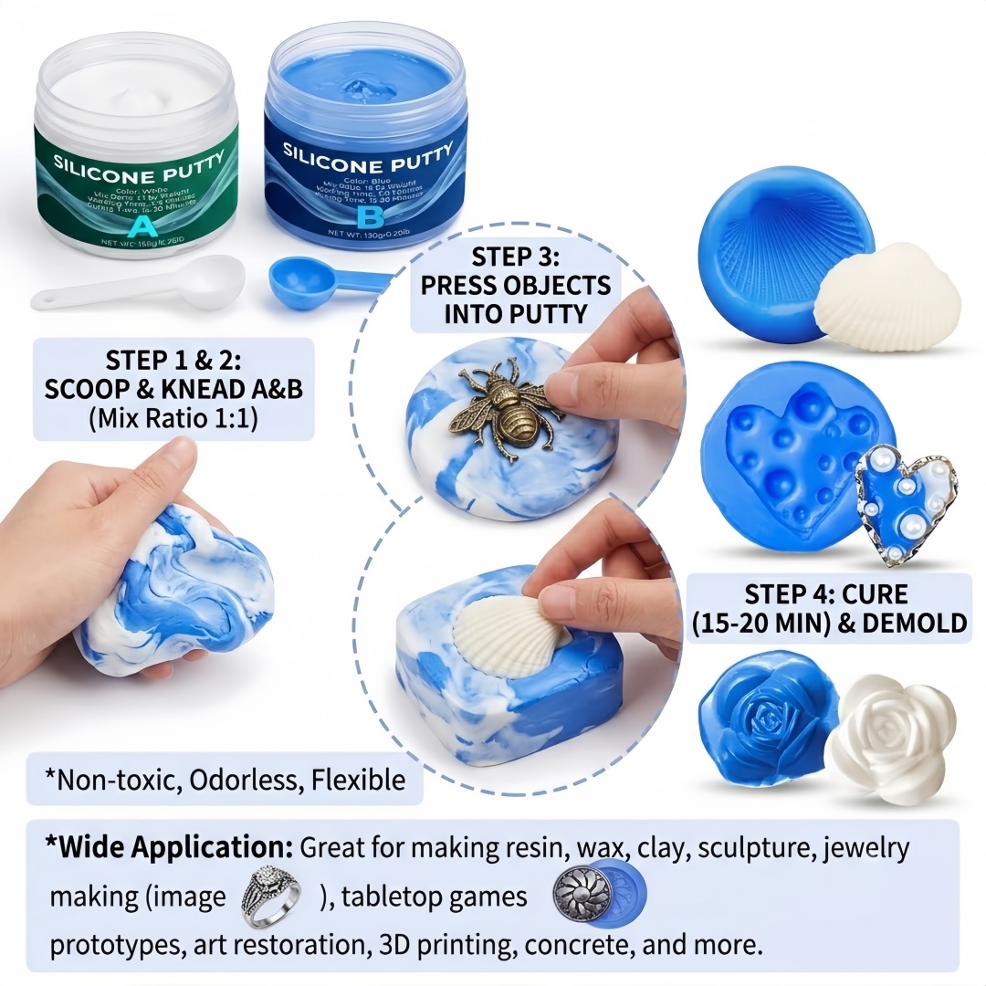 Silicone Putty Mold Making Sup - огляд і ціна Candle Making Factory