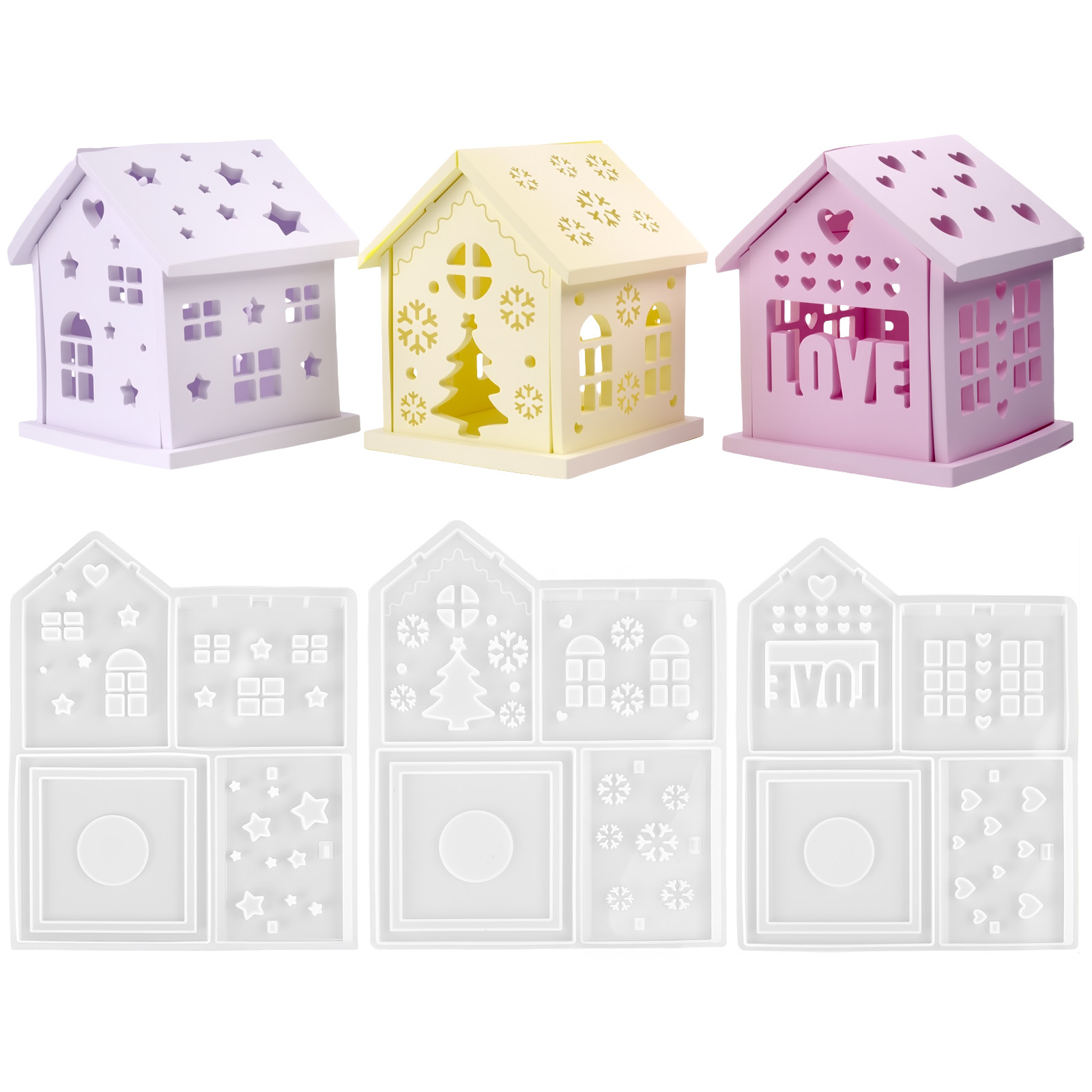 3D House Silicone Mold DIY Chr - огляд і ціна Candle Making Diy