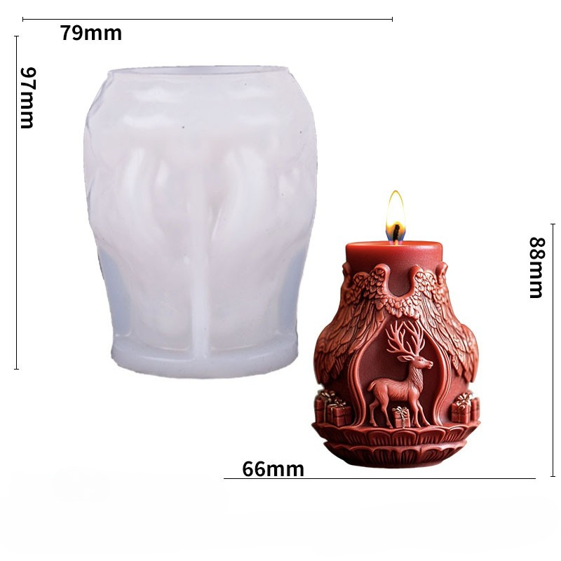 Santa Claus and Elk Candle Mak - огляд і ціна Candle Making Diy