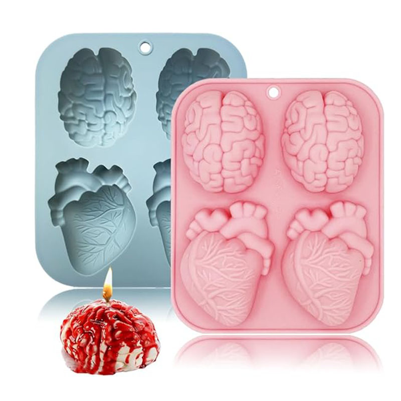 Human Brain And Heart Silicone - огляд і ціна Candle Making Factory