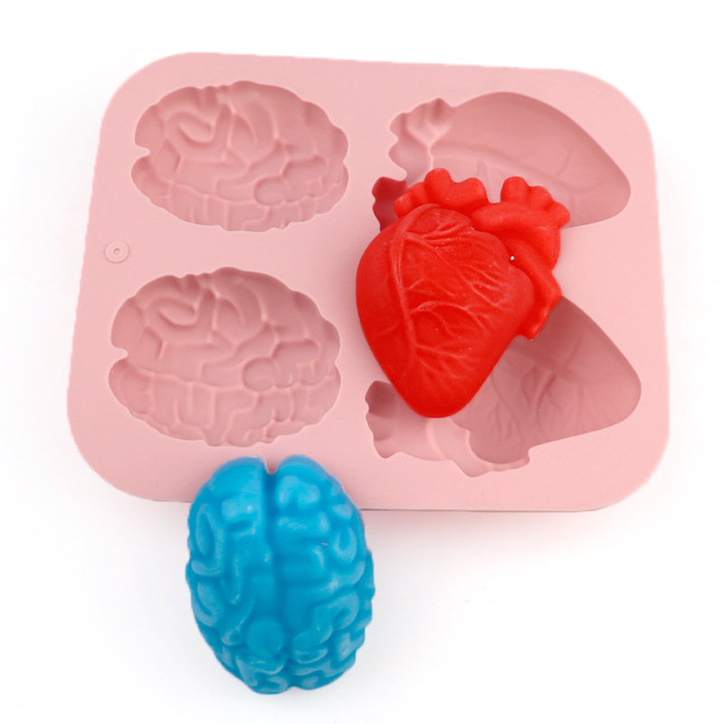 Human Brain And Heart Silicone - огляд і ціна Candle Making Factory