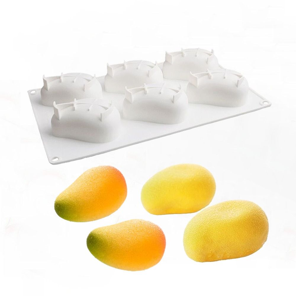 6 Cavity Mango Shaped Cake Mol - огляд і ціна Candle Making Factory