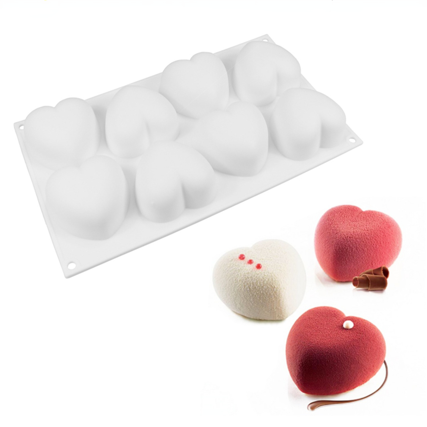 Love Heart Silicone Soap Mold  - огляд і ціна Candle Making Factory
