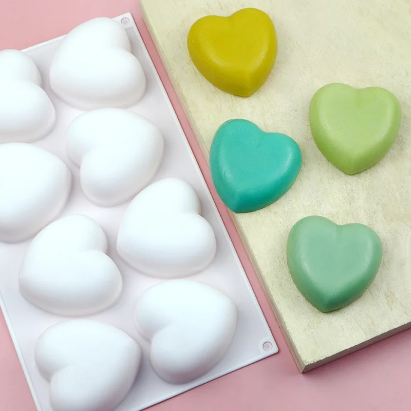 Love Heart Silicone Soap Mold  - огляд і ціна Candle Making Factory