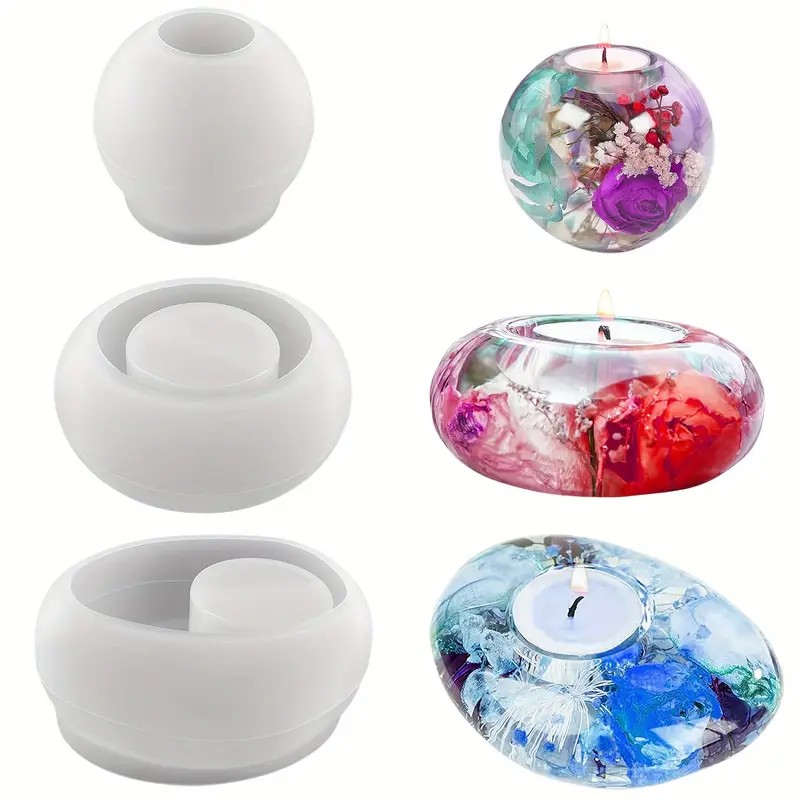 Tealight Candle Holder Resin S - огляд і ціна Candle Making Factory