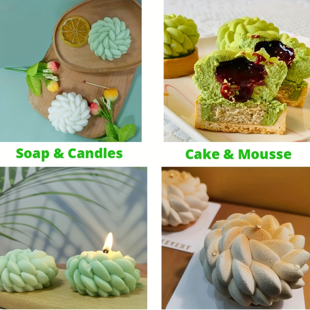 1Pc Cake Mold Santa Ana Floral - огляд і ціна Candle Making Los Angeles
