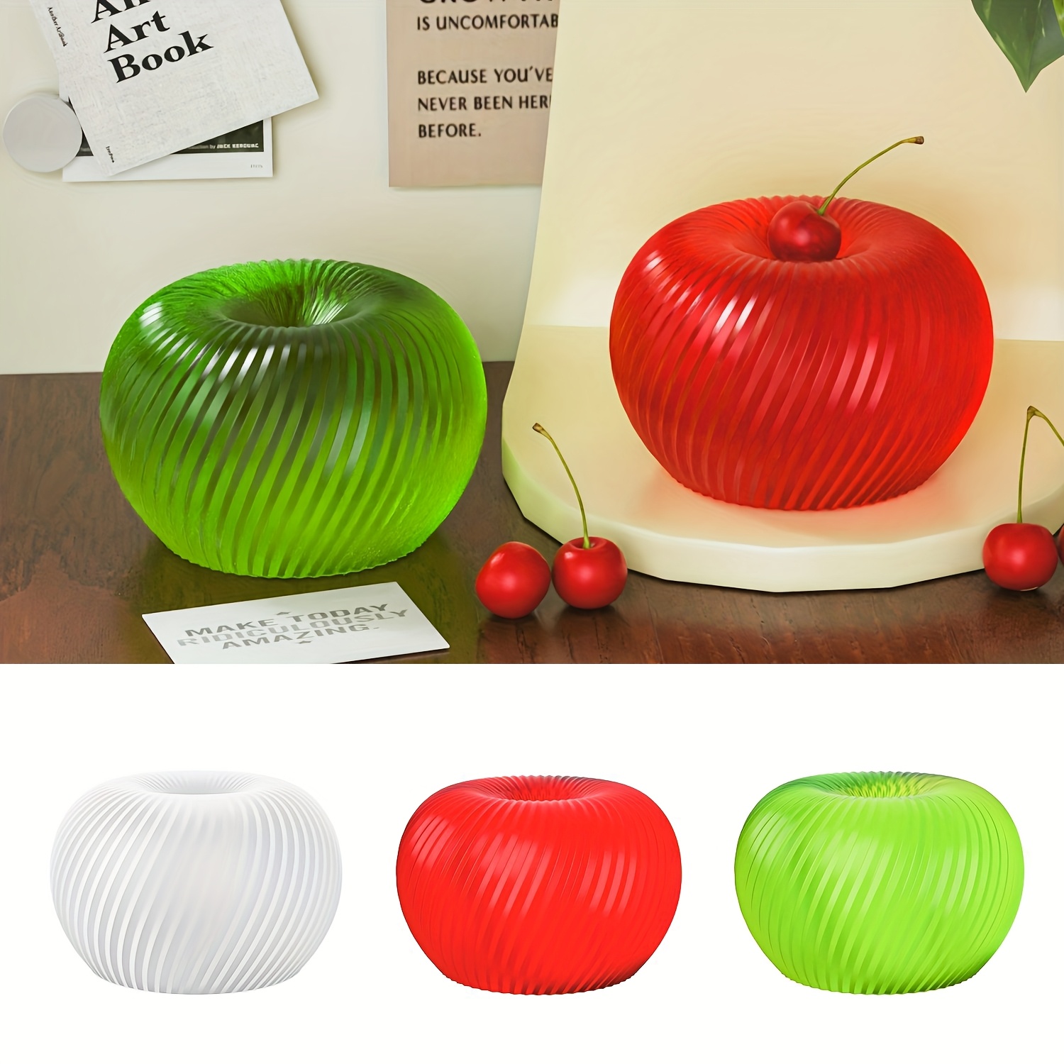A trendy red apple silicone mo - огляд і ціна Candle Making Factory